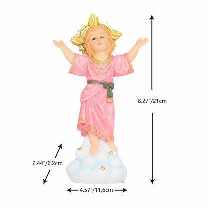 Divine Child statue with measurement dimensions