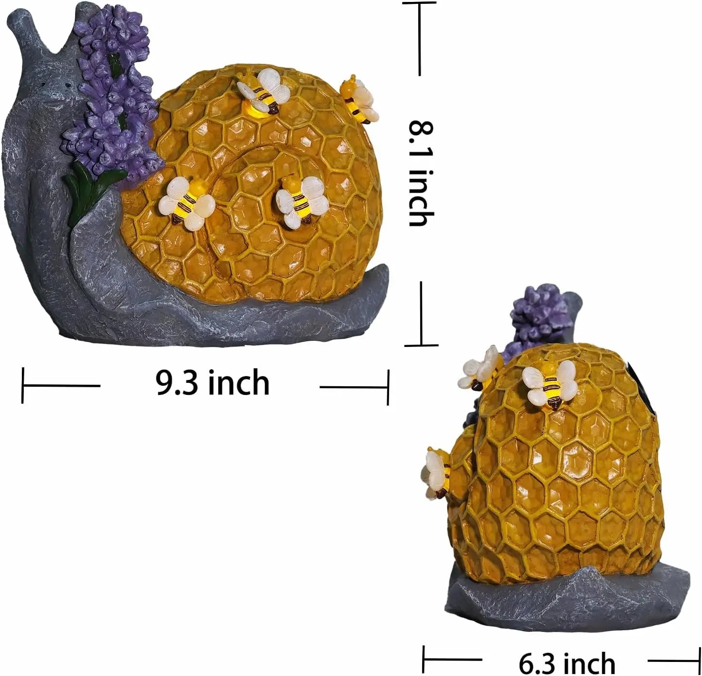  Bee snail outdoor decor dimensions