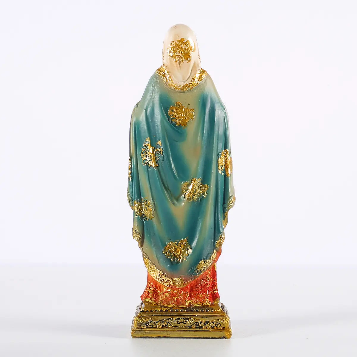 Sacred Heart Virgin Mary Statue, Hand-Painted Resin Catholic Figurine - Immaculate Heart Mary for Home Altar & Prayer Corner, Available in 8", 11", 13.5"