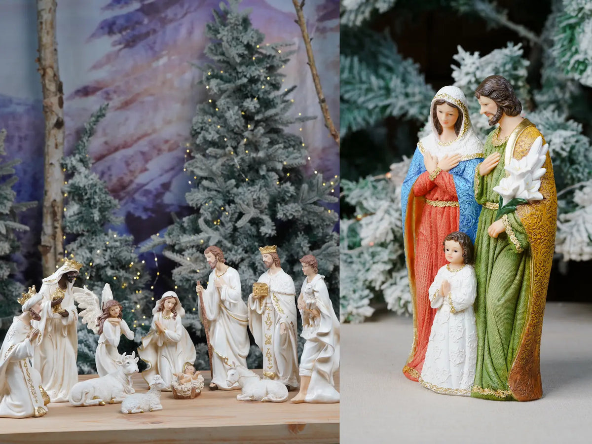 Nativity Set vs. Holy Family Figurine