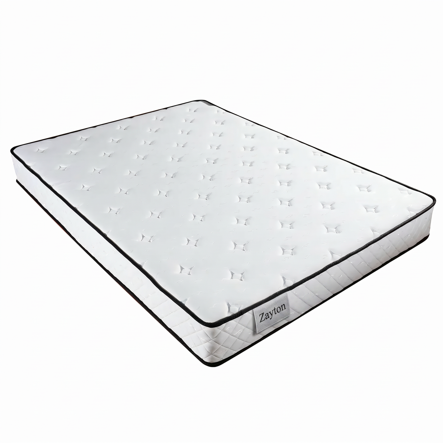 Zayton Queen Size 9.1 Inch Pocket Spring Memory Foam Mattress, CertiPUR-US Certified Medium Firm Hybrid Mattress