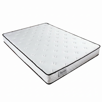 Zayton Queen Size 9.1 Inch Pocket Spring Memory Foam Mattress, CertiPUR-US Certified Medium Firm Hybrid Mattress