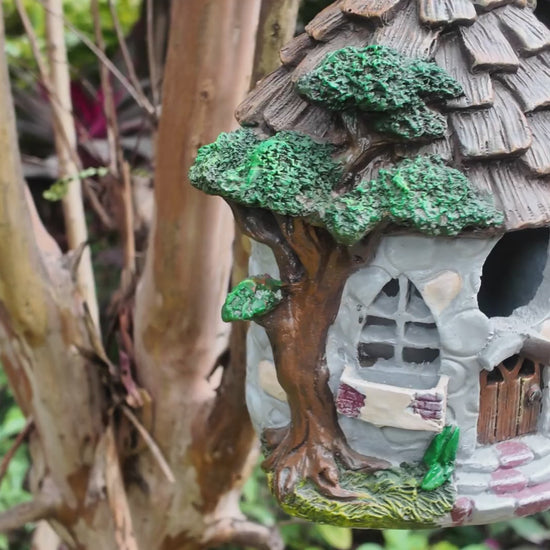 Video of Zayton Fairy Cottage Birdhouse