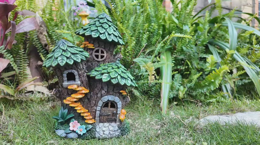 Solar Fairy House Garden Light video