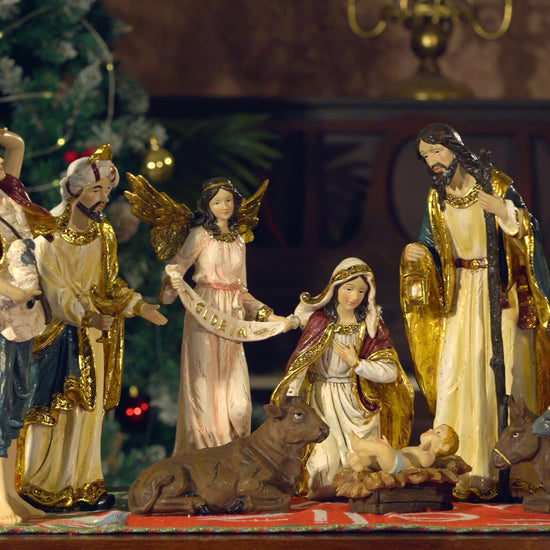 Video of Zayton 11-Piece Nativity Scene Set 0079