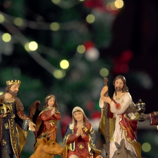 Video of Zayton 11-Piece Nativity Scene Set 0077