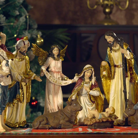 Video of Zayton 11-Piece Nativity Scene Set 0079