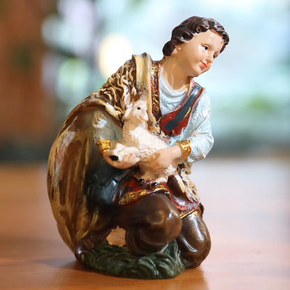 11 Piece Nativity Set, Hand-Painted Resin Christmas Figurines - Indoor Nativity Scene with Holy Family, Three Kings, Angel & Animals