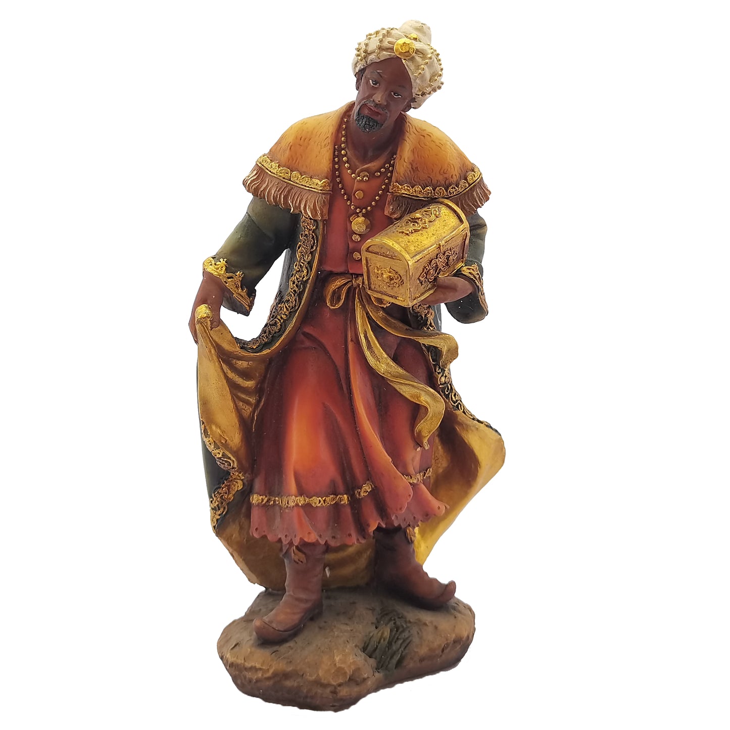 Zayton Nativity Scene Set Baby Jesus Manger Christmas Crib Figurines Miniatures Ornament Church Statue Xmas Gift Home Decoration